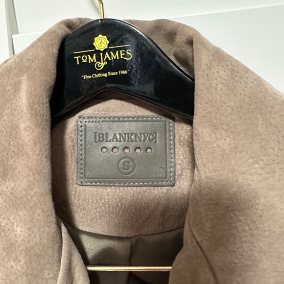 BlankNYC Suede Moto Jacket, Sand Stoner, Small - Picture 2 of 8